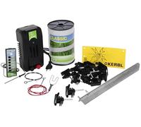 Kerbl Kit de inicio para cerca eléctrica Paddock, ideal para propietarios de mascotas con pasto o jardín, montaje y desmontaje rápidos, fabricado en Alemania