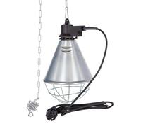 Kerbl Calefactor infrarrojos 2228 para lechones/pollitos – pantalla aluminio Ø21 cm, sin lámpara – Metal