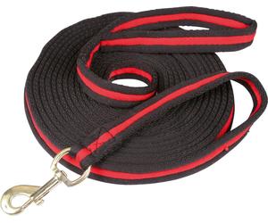Kerbl Lunge Line Softlonge 8 m - Negro/rojo Kerbl