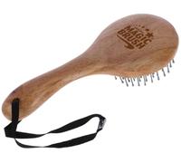 Kerbl MagicBrush - Cepillo para crines y cola - Cepillo de madera natural de alta calidad para caballos | Mango ergonómico, cerdas elásticas y suave masaje del cuero cabelludo | Ideal para el cuidado