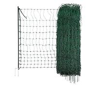 Kerbl Malla para Aves 50 m, 112 cm, piqueta de una Punta, Verde, sin Conductor