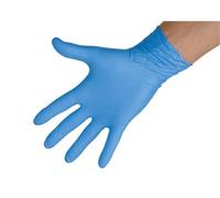 Kerbl Nitrilo Sensitive S azul, 100 ud desechables, sin polvo