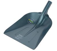 Kerbl Pala universal de aluminio, 39x33cm, 0,8kg, gris, sin mango, mango de 38mm de diámetro, resistente a la corrosión, duradera y ligera