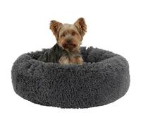 Kerbl Pet 80409 Fluffy - Cama (diámetro: 60 x 18 cm, 0,873 kg), Color Gris