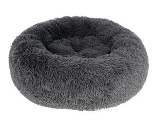Kerbl Pet 80409 Fluffy - Cama (diámetro: 60 x 18 cm, 0,873 kg), Color Gris