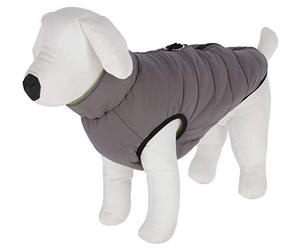 KERBL Pet 80660 Charmonix - Abrigo Acolchado (Talla M, 40 cm), Color Gris, neón y Amarillo