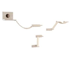 KERBL Pet 81635 Mount Everest - Pared de Escalada para Gatos (9 Piezas), Color Beige