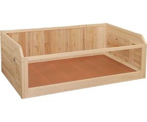Kerbl Pet Alojamiento Interior para Animales pequeños, caseta para roedores, 113,5x75,5x40 cm, para Conejos, cobayas y roedores, Bandeja de plástico, Frontal de plexiglás