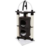 KERBL PET Árbol rascador Onyx Negro/Blanco 38 x 38 x 107cm