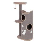 Kerbl Pet Árbol rascador Tiana, rascador para Gatos, Gris, 73,5x45x130 cm, para hogares con Varios Gatos, Superficie rascadora de sisal, Almohadillas Lavables