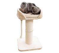 Kerbl Pet Árbol rascador Toni XL, rascador para Gatos, Beige, 58x58x93 cm, Estable y Resistente, para Gatos Maine Coon, rascador Robusto de sisal Natural