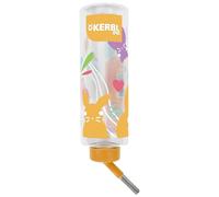 Kerbl Pet Bebedero 500 ml, Agua Fresca para Conejos, Tecnología de Doble Bola, Tubo para Beber de Acero Inoxidable, Botella Transparente, Colorido