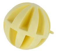 Kerbl Pet Bola, Juguete para Perros, Juguete para lanzar, Ø 7,5 cm, Amarillo, TPE, flotable, higiene Dental, sin BPA, se Puede Rellenar con golosinas, para Perros