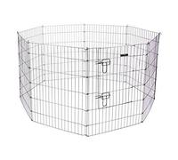 Kerbl Pet - Bolígrafo con 8 Paneles, Revestimiento galvanizado Negro, 78 x 57 cm, 1 Puerta