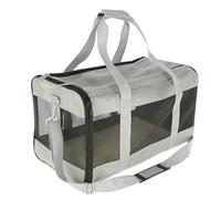 KERBL Pet Bolsa de Transporte Informal para Perros y Gatos de hasta 12 kg, con asa y Correa para el Hombro, 52 x 31 x 31 cm, Gris/Negro