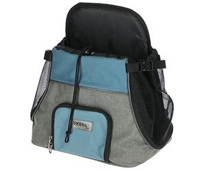 KERBL PET Bolsa de Transporte Frontal Vacation 31 x 24 x 38 cm, Gris/Azul