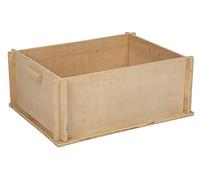 Kerbl Pet Caja de Madera Natural, 50 x 39 x 20 cm, con asa, fácil de Montar