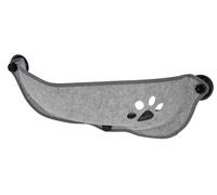 Kerbl Pet Cama con Ventana Filzinos, Cama para Gatos, Gris, 70x26x26cm, Fieltro, poliéster, plástico, para Gatos, cojín Interior extraíble
