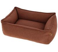 Kerbl Pet Cama de Peluche Oliver para Perros, Tejido Resistente, Funda Lavable, Parte Inferior Antideslizante, Cama Moderna para Perros, Marrón, 70x 60x24 cm