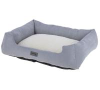 Kerbl Pet Cama mullida Zoe, cama para perros, cojín para perros, 100 % poliéster, pana, 75 x 58 x 19 cm, para perros y gatos, suave, indeformable, antideslizante, lavable a 30 °C