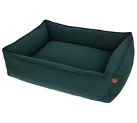 Kerbl Pet Cama para Perros Oliver de Tejido Resistente, Funda Lavable, Parte Inferior Antideslizante, Cama Moderna para Perros, Verde inglés, 110 x 85 x 26 cm