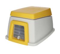 Kerbl Pet Casa de Conejos para Conejos con comedero y comedero, con Puerta de 4 vías, con Cerradura, Adecuada como Caja de Transporte