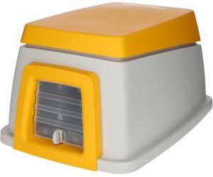 Kerbl Pet Casa de Conejos para Conejos con comedero y comedero, con Puerta de 4 vías, con Cerradura, Adecuada como Caja de Transporte