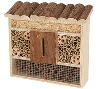 Kerbl Pet Casa de protección contra Insectos, Hotel para Insectos, Natural, 29x8x28cm, Madera, Avispas excavadoras, Abejas Silvestres, Hormigas, escarabajos, Ayuda para anidar e hibernar