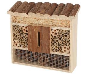 Kerbl Pet Casa de protección contra Insectos, Hotel para Insectos, Natural, 29x8x28cm, Madera, Avispas excavadoras, Abejas Silvestres, Hormigas, escarabajos, Ayuda para anidar e hibernar