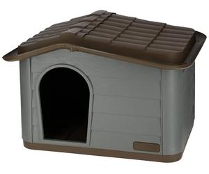 Kerbl Pet Casa para Gatos Paola Eco, Gris Verdoso/marrón, 60x51x41 cm, Cueva para Gatos, 100% plástico Reciclado, para Perros y Gatos