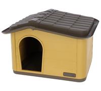 Kerbl Pet Casa para Gatos Paola Eco, Miel/Negro, 60x51x41 cm, Cueva para Gatos, 100% plástico Reciclado, para Perros y Gatos