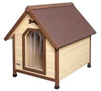 Kerbl Pet - Casa para Perros para 4 Estaciones, 100 x 83 x 94 cm, Color marrón