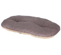 Kerbl Pet Cojín para Perros Loneta, Beige/Gris, 82 x 57 cm, Fabricado en algodón/poliéster Resistente, Lavable a 30 °C.