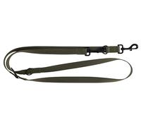 Kerbl Pet Correa para perros Dallas, 200 cm, 25 mm, verde oliva, con nailon reflectante, ajustable en 3 posiciones, con mosquetón, para perros activos
