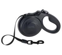 Kerbl Pet Correa para Perros de 5 m, Color Antracita, para Perros de hasta 30 kg, Mango ergonómico, Mecanismo de Bobina, Correa Reflectante ABS/Nailon