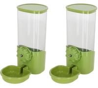 Kerbl Pet Dispensador de Agua, 850 ml, Verde/Transparente, Bebedero para roedores, Bebedero para Conejos, Bebedero para liebres, plástico, cobayas (Paquete de 2)