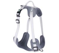 Kerbl Pet Fitty - Arnés Deportivo en Y, Forro Acolchado, Ajustable continuamente, Nailon Duradero, Ligero, Cierre de Clip, 20 mm x 38-62 cm, Color Gris