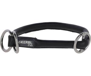 Kerbl Pet Gargantilla Roma Redonda de Piel, 50 cm, Color Negro