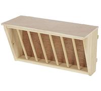 Kerbl Pet henera Natural, con Ganchos de fijación metálicos y Plataforma de Descanso, 37 x 17 x 20 cm, para Animales pequeños, Conejos, liebres, hámsteres