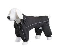Kerbl Pet Impermeable Manchester, Chaqueta para Perros, Abrigo para Perros, Negro, 60cm, poliéster, Perros, con protección para Las Patas