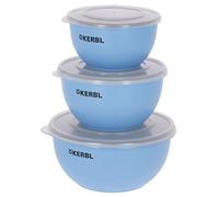 Kerbl Pet Maxi-Pet 80528 - Cuenco de Acero Inoxidable con Tapa (550 ml, 900 ml, 1200 ml), Color Azul