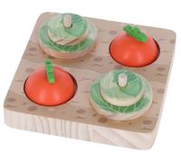 Kerbl Pet Juguete para Pensar y Aprender, para Conejos y liebres, Dos Niveles de dificultad, Reduce el estrés, Natural, 15x15x6 cm