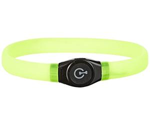 Kerbl Pet Maxi Safe - Collar LED de Pelo Largo, Color Verde, 65 x 2,5 cm
