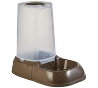 Kerbl Pet Maya Dispensador de Comida, Gris Verdoso, 3,5 litros de Capacidad, hasta 1500 g, plástico, para Perros y Gatos, báscula de llenado, para Todo Tipo de alimento seco