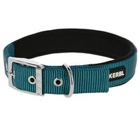 Kerbl Pet Miami Plus - Collar de Nailon (33-39 cm/20 mm), Color Azul | Collar para perro de 20 mm, para pasear