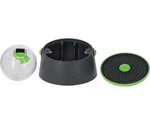 KERBL PET Multifeeder 3 en 1, Pelota de Aperitivos, comedero, Plato para Fugas