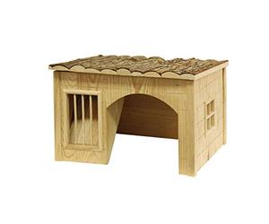 Kerbl Pet Nature Casita con henera 42 x 34,5 x 27 cm