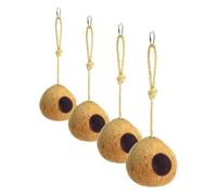 Kerbl Pet Nido Kokos, 12 cm de diámetro (Paquete de 4)