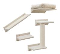 Kerbl Pet Pared de Escalada Monte Prado, rascador de Pared, rascador para Gatos, Montaje en Pared, Cama de sisal, Color Beige
