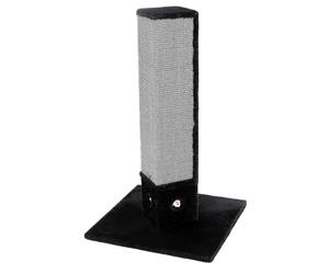 Kerbl Pet Rascador de 4 Esquinas con Alfombrilla de sisal de 3 Lados, Color Negro